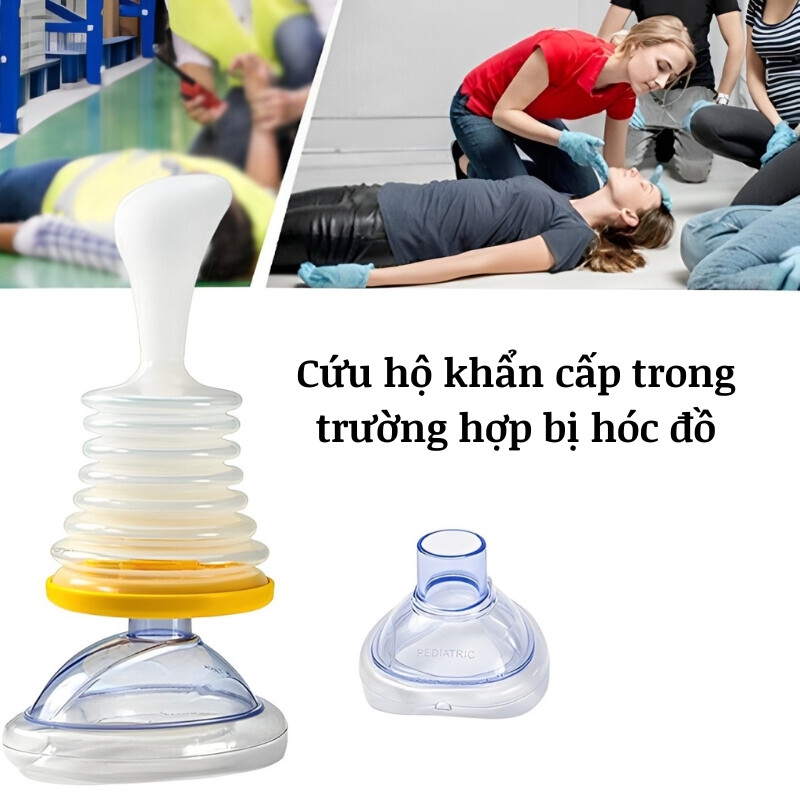 Bộ Dụng Cụ Sơ Cứu Hóc Nghẹn Dành Cho Trẻ Em Và Người Lớn, Chất Liệu Silicon Cao Cấp