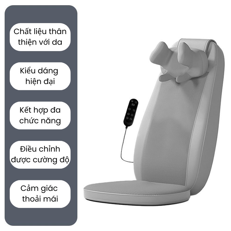 Đệm Ghế Massage Toàn Thân RL28  - Đệm Massage Chuyên Sâu Vùng Lưng Và Cổ Vai Gáy