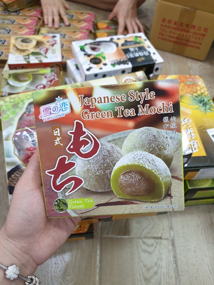 BÁNH MOCHI YUKI & LOVE 140g  (nhân kem trà xanh)