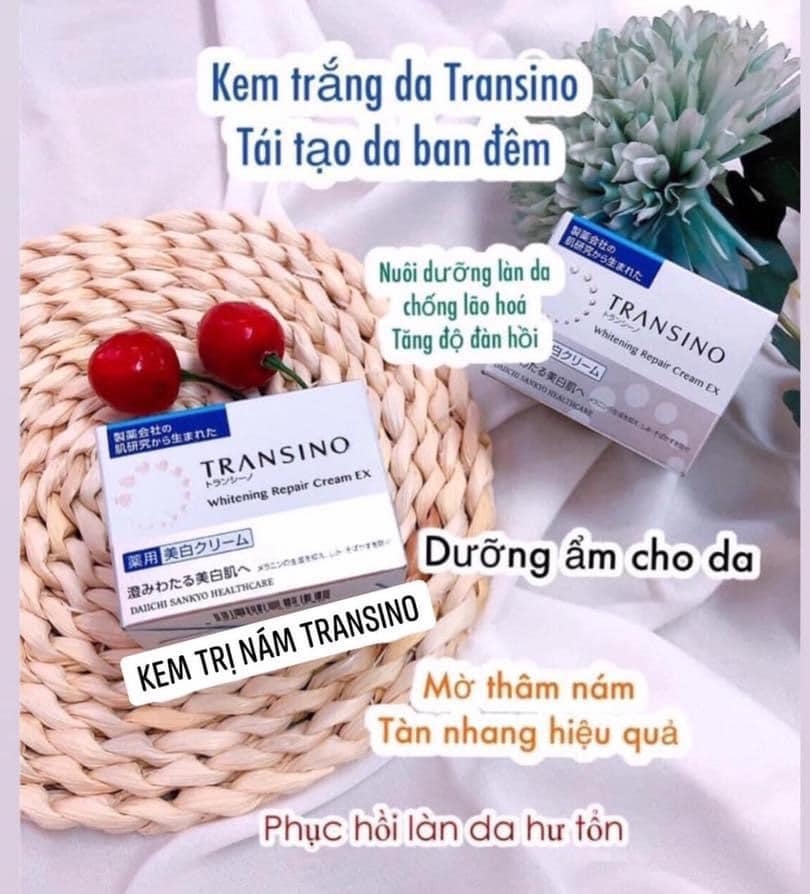 Kem Transino Whitening Repair Cream dưỡng trắng giảm nám ngừa nám 35g