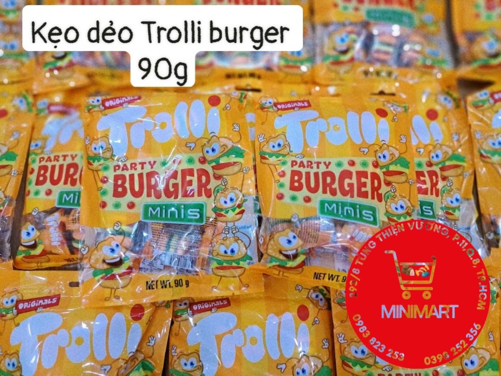 Kẹo Dẻo Trolli Mini Burger 90g