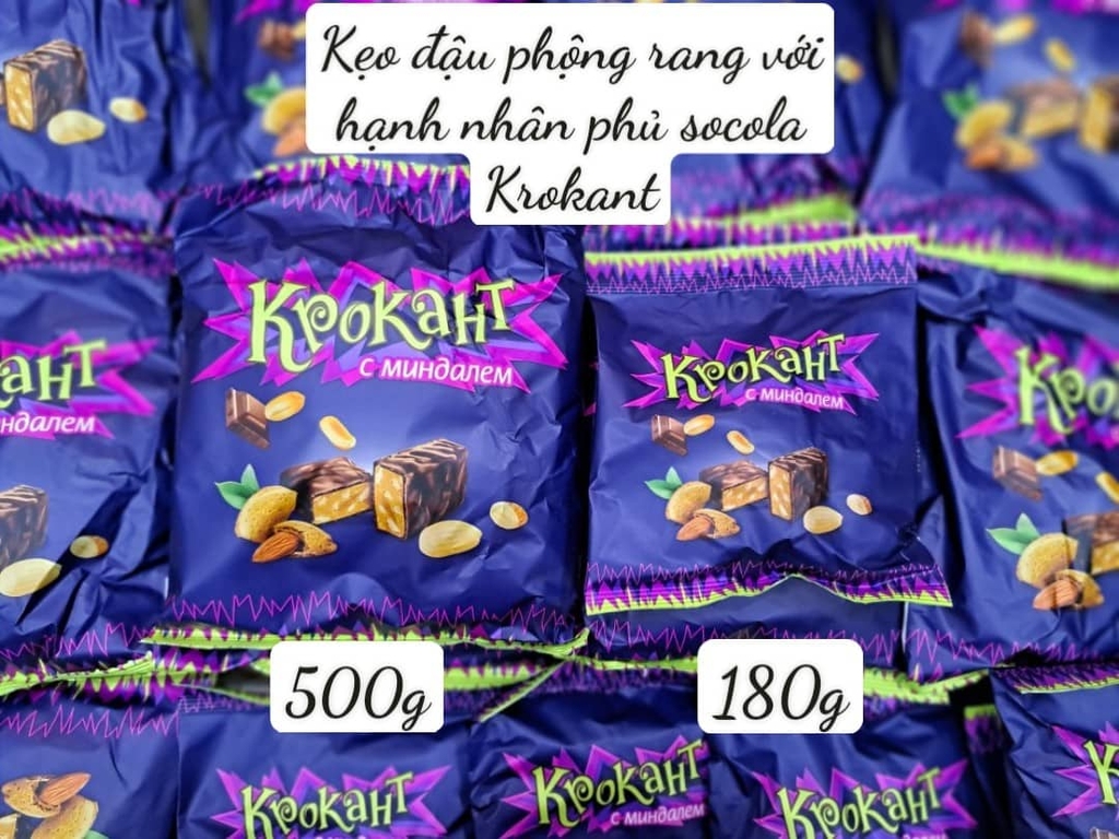 Kẹo Tím Krokant nhập khẩu Nga 500g