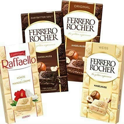 Socola Ferrero Rocher Haselnuss 90g ( Weiss)
