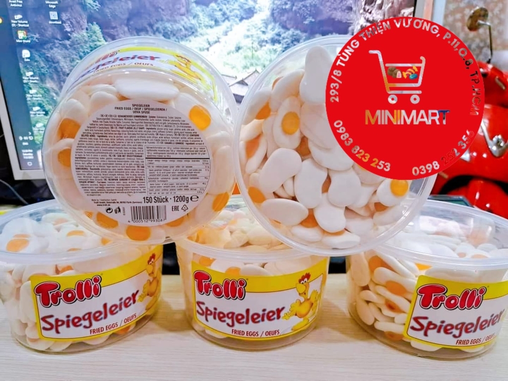 KẸO DẺO TROLLI SPIEGELEIER 1200g ( khoảng 150 cái)