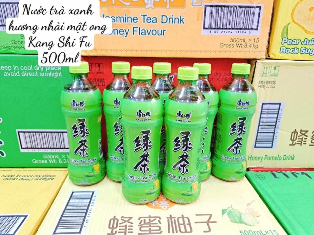 Nước trà xanh hương nhài mật ong Kang Shi Fu 500ml