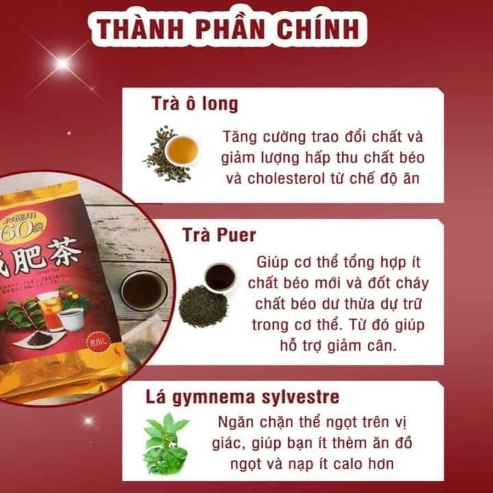 Trà giảm mỡ bụng Genpi Orihiro (60 gói)