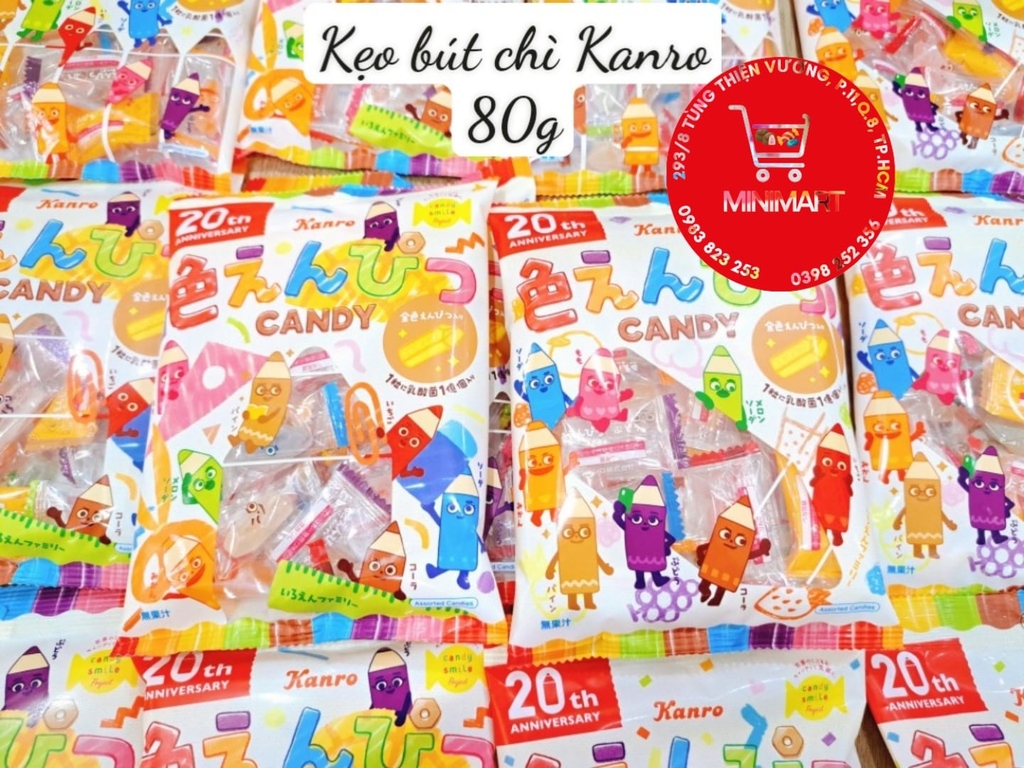 Kẹo Bút Chì Kanro Nhật Bản 80g