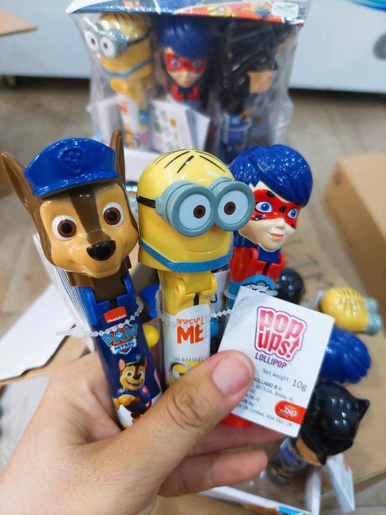 Kẹo Mút Pop Ups Lollipop 10g ( minion)
