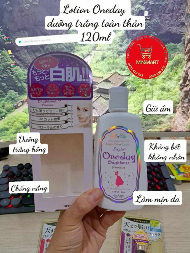 LOTION DƯỠNG TRẮNG DA ONE DAY BRIGHTENER