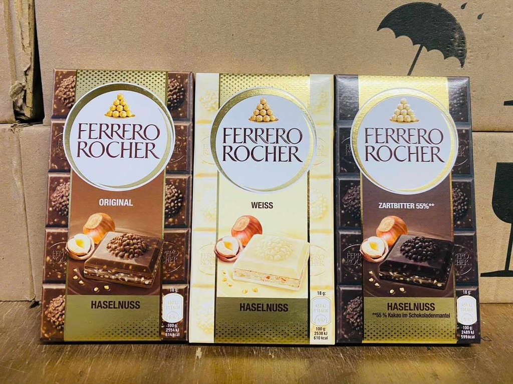 Socola Ferrero Rocher Haselnuss 90g ( Original: vị truyền thống)