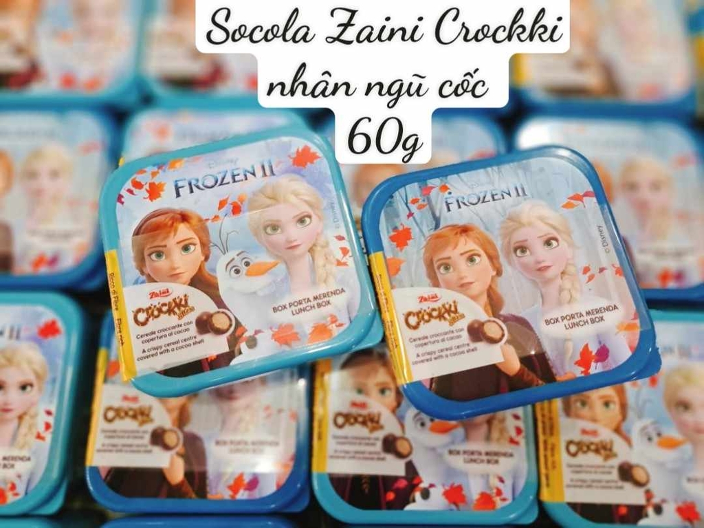 Socola Zaini nhân ngũ cốc Crockki 60g