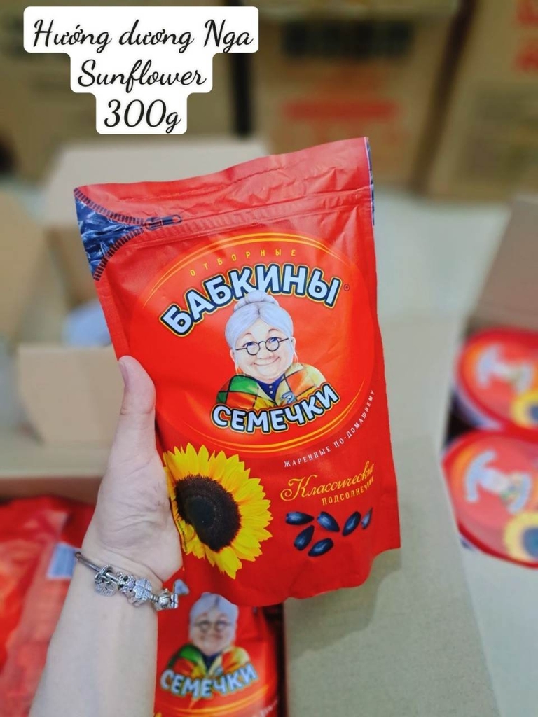 Hạt hướng dương bà già Babkiny của Nga 300g