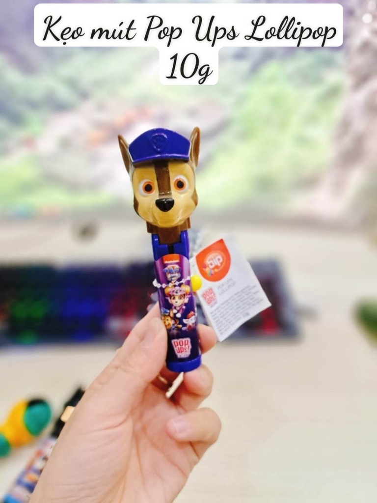 KẸO MÚT POP UPS LOLLIPOP 10G ( chó)