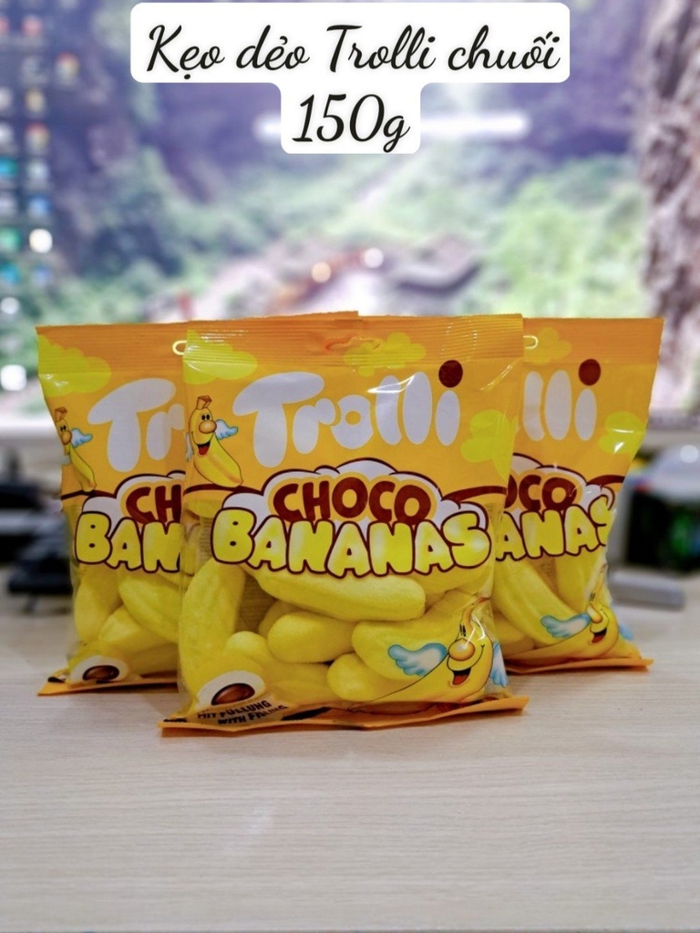 Kẹo dẻo Trolli Chuối hàng Đức 150g