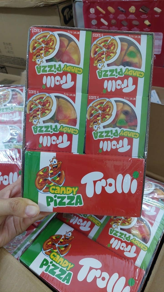 KẸO DẺO PIZZA TROLLI 15.5g ( 1 hộp 48 cái)