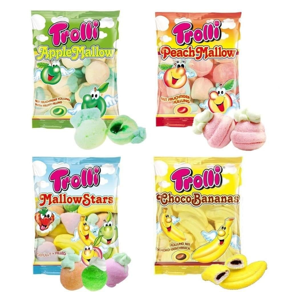 KẸO DẺO BÔNG GÒN MALLOW TROLLI ĐỨC 150g ( táo)