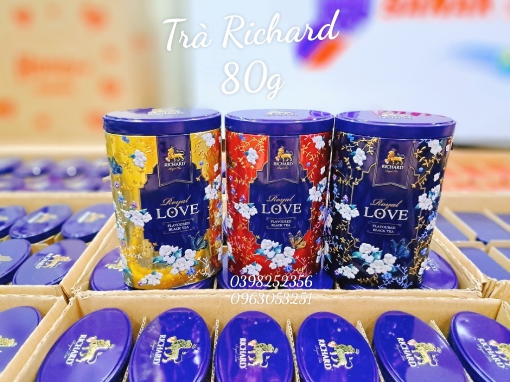 Trà đen RICHARD ROYAL 80g ( đỏ )(12)