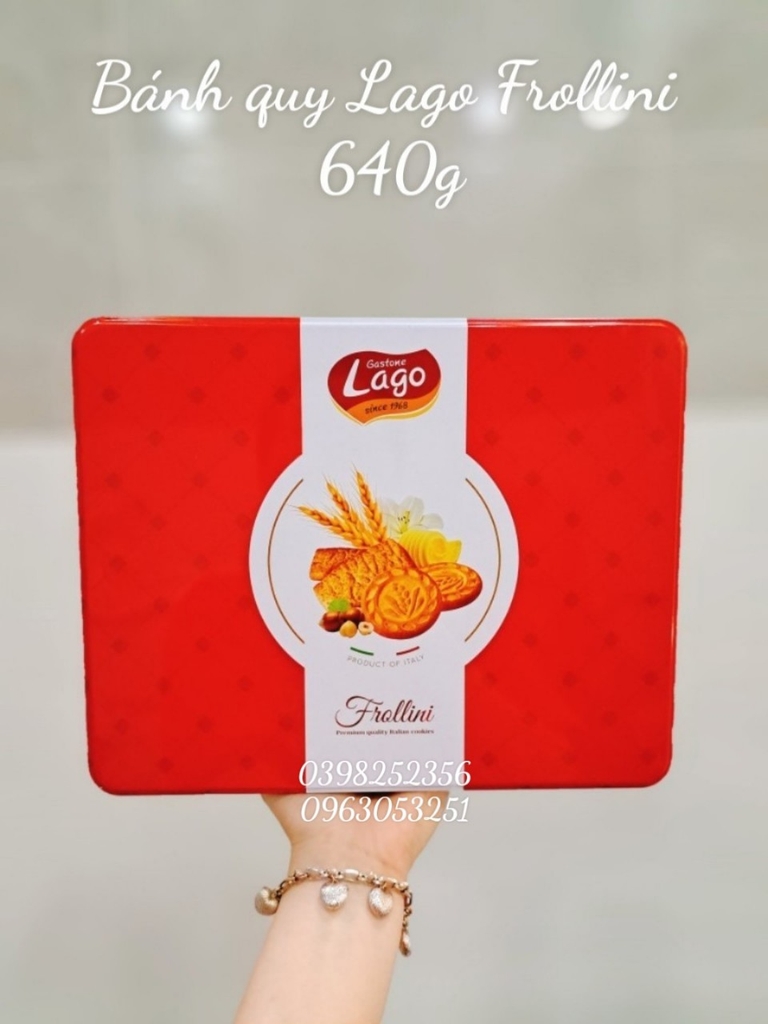 Bánh quy Lago Frollini  640g ( đỏ)