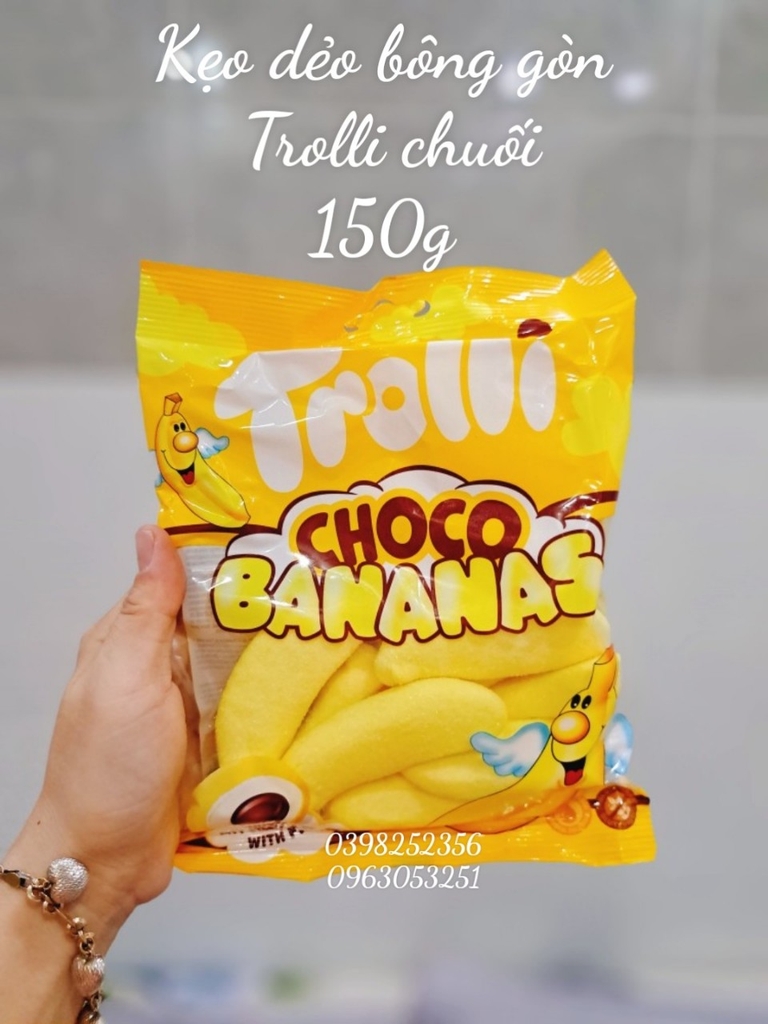 Kẹo dẻo Trolli Chuối hàng Đức 150g