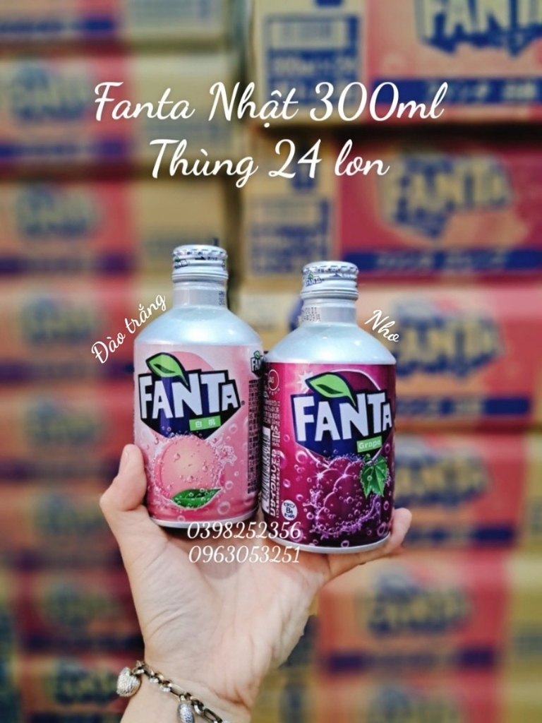 Fanta Nhật 300ml Nho ( thùng 24 lon)