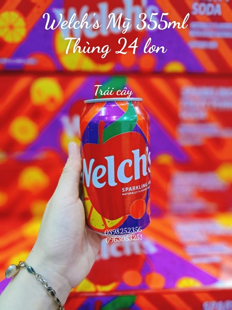 Nước Welch's Trái Cây Mỹ 355ml ( Lốc 12 lon)