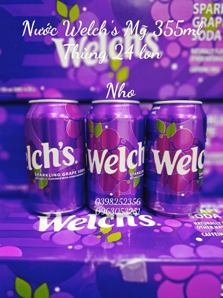 Nước Welch's Nho Mỹ 355ml ( Lốc 12 lon)