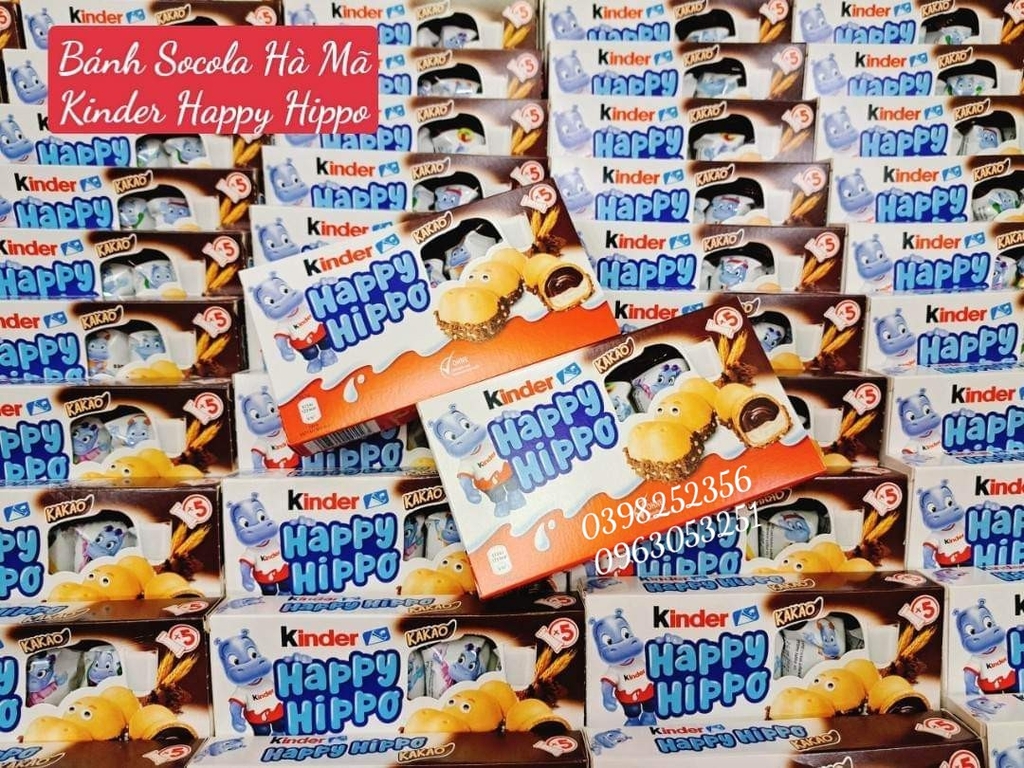 Bánh Socola Kinder Happy Hippo ( Hạt phỉ)(10)