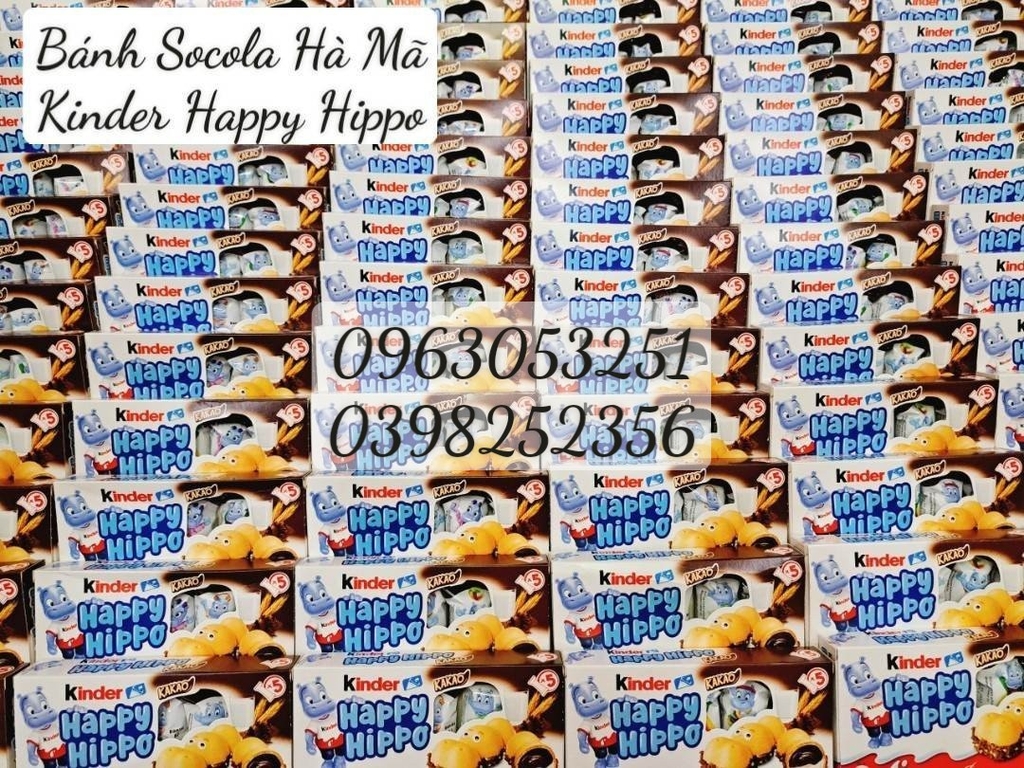 Bánh Socola Kinder Happy Hippo ( Hạt phỉ)(10)