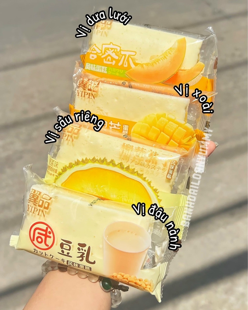 Bánh Bông Lan Yipin hấp 500g (Sầu Riêng)