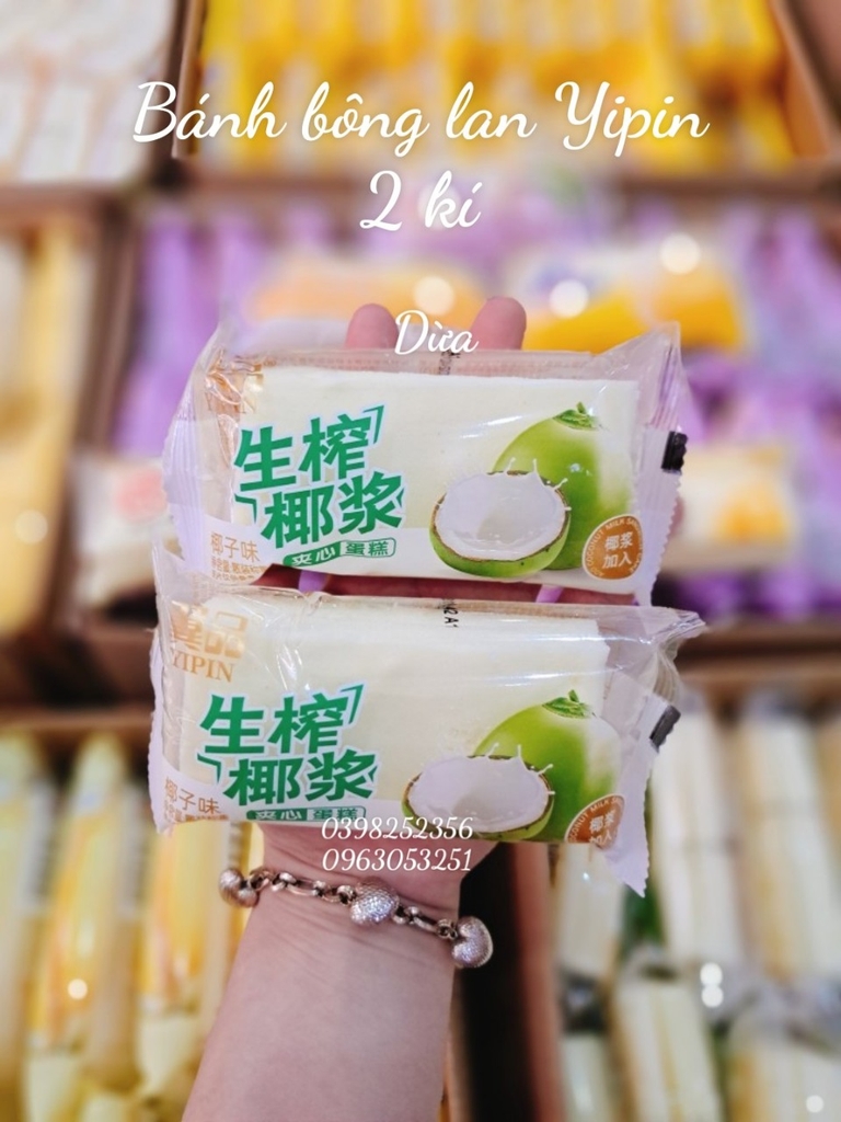 Bánh Bông Lan Yipin hấp 500g ( Sữa Dừa)