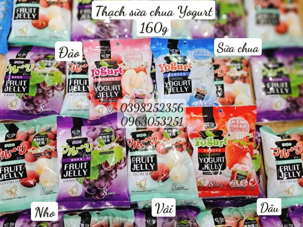 Thạch sữa chua Yogurt 160g ( nho)