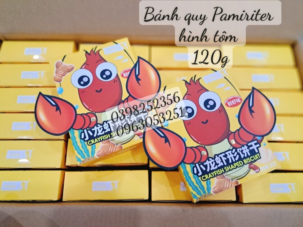 Bánh quy Pamiriter hình tôm 120g (24)