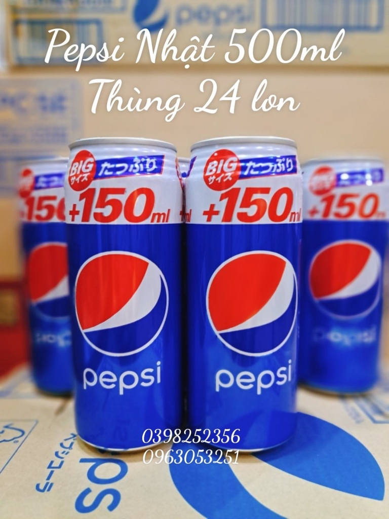 Nước Ngọt Pepsi Nhật 500ml ( thùng 24 lon)