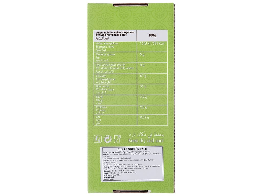 Chà Là Sấy Nguyên Cành Sanwan Loại 1 - 500gram - OLEAF Trái Cây Sấy