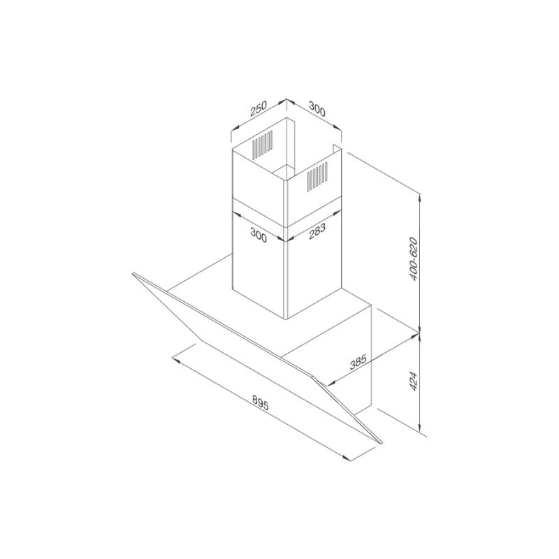 Máy hút mùi áp tường Malloca MC 9086HS