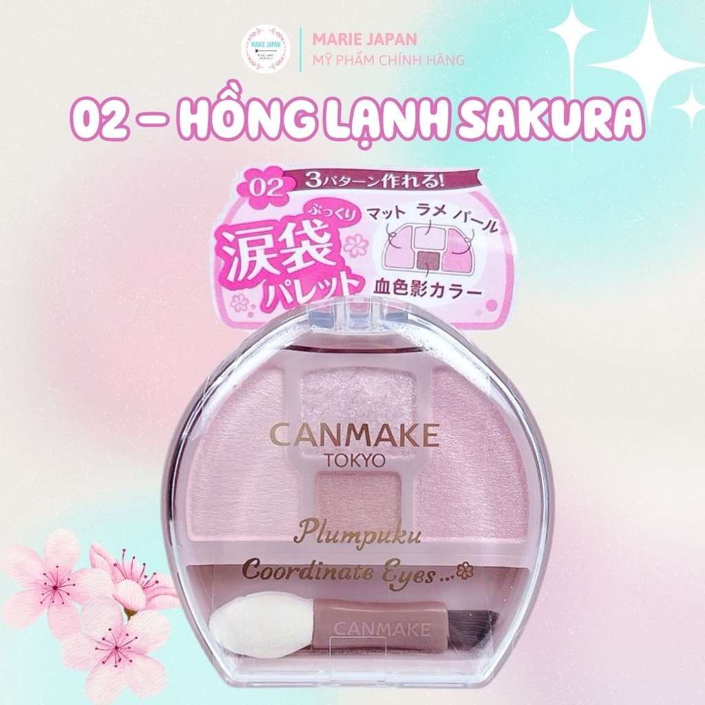 Phấn Tạo Bọng Mắt Tự Nhiên Canmake Plumpuku Coordinate Eyes Tạo Hiệu Ứng Mắt Cười Tươi Tắn Rạng Rỡ