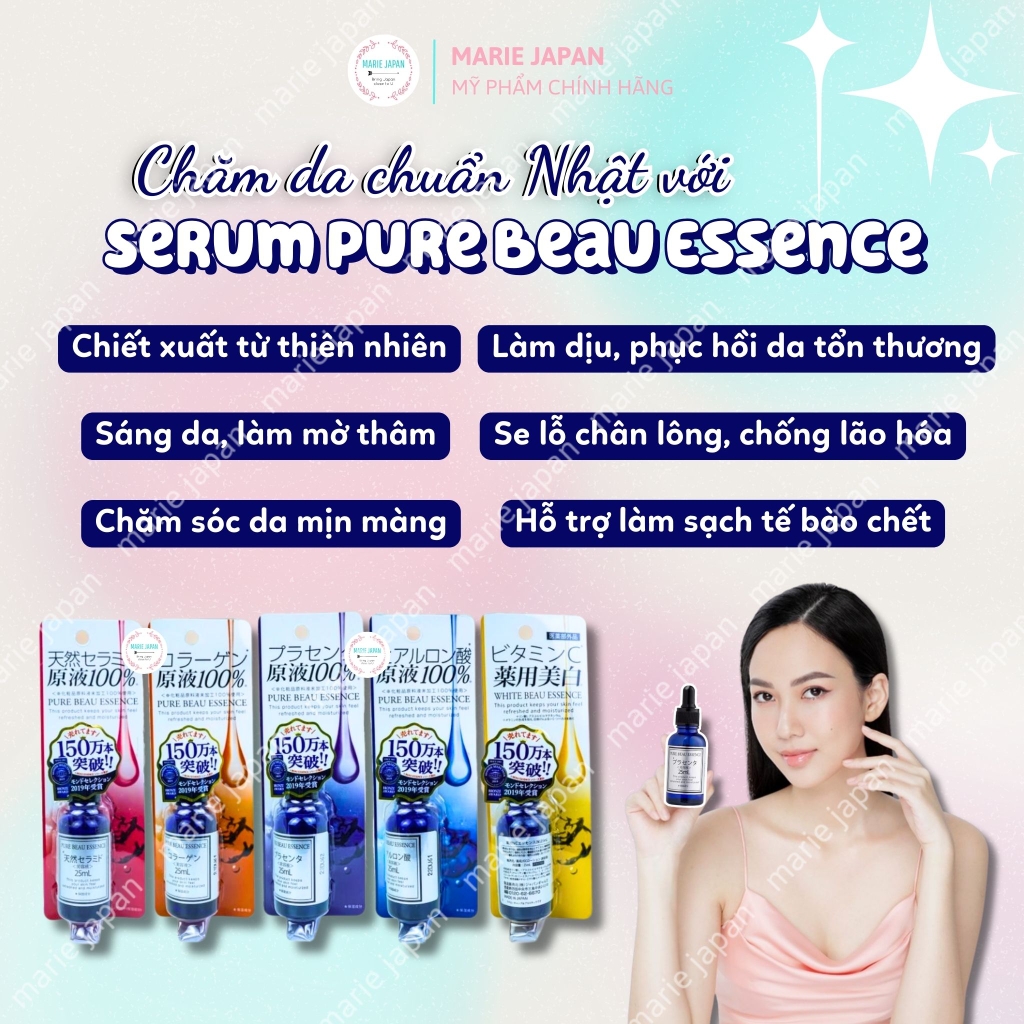 Serum Pure Beau Essence - TÍM PLACENTA Chai 25ml