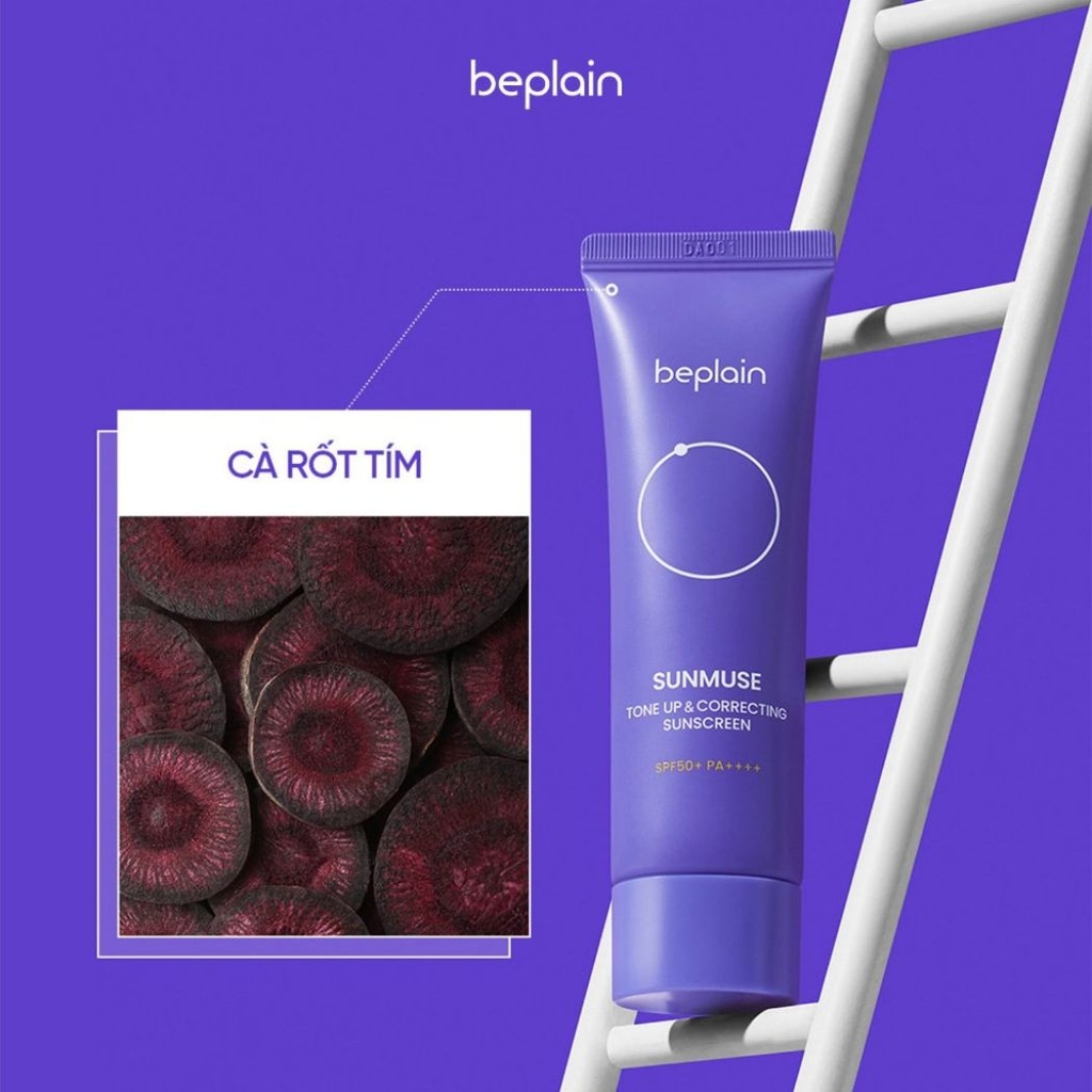 Kem Chống Nắng Beplain Sunmuse SPF 50+ PA++++ Kiềm Dầu Nâng Tông Chống Nước Hàn Quốc 50ml