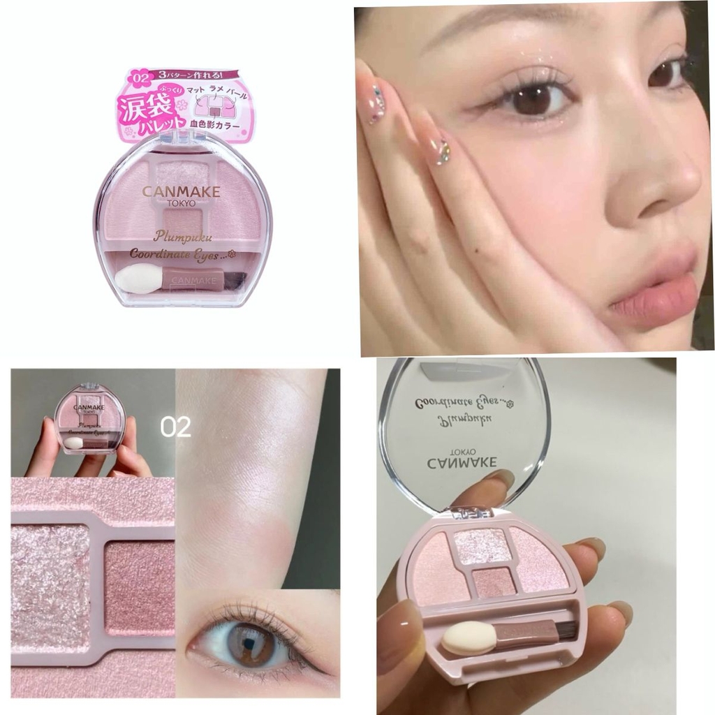 Phấn Tạo Bọng Mắt Tự Nhiên Canmake Plumpuku Coordinate Eyes Tạo Hiệu Ứng Mắt Cười Tươi Tắn Rạng Rỡ