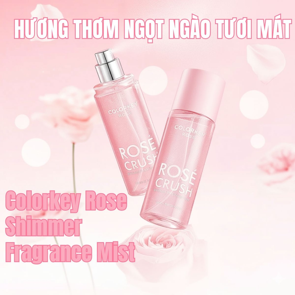 Xịt Thơm Toàn Thân Body Mist COLORKEY ROSÉ CRUSH Hương Thơm Lâu Ngọt Ngào Tươi Mới 100ml