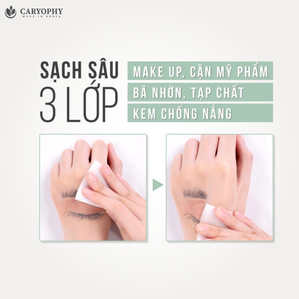 Nước Tẩy Trang Caryophy Sạch Sâu Giảm Mụn Da Nhạy Cảm Smart Cleansing Water Hàn Quốc 500ml