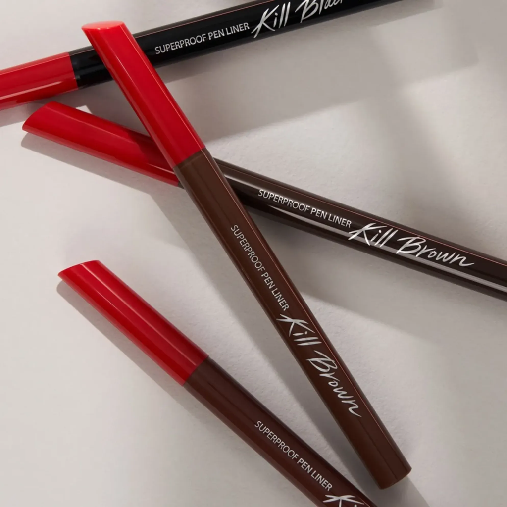 Kẻ Mắt Clio Superproof Pen Liner Kill Black Nét Siêu Mảnh Chống Nước Lâu Trôi Hàn Quốc