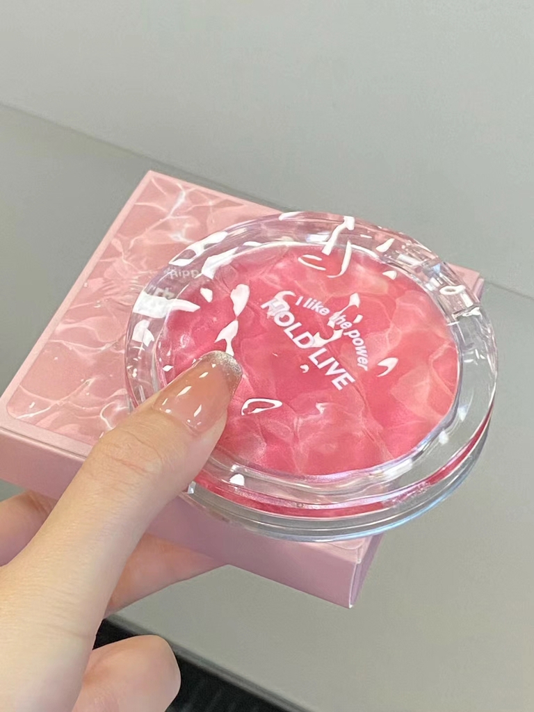 Phấn Má Hồng HOLD LIVE Hoa Tulip Ombre Đá Băng Cực Tự Nhiên Mỏng Mịn Ripple Tulle HL667