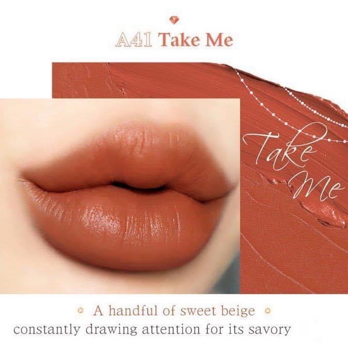 Son Kem Lì Black Rouge Ver 8 Air Fit Velvet Tint A41 A42 A43 A44 A45