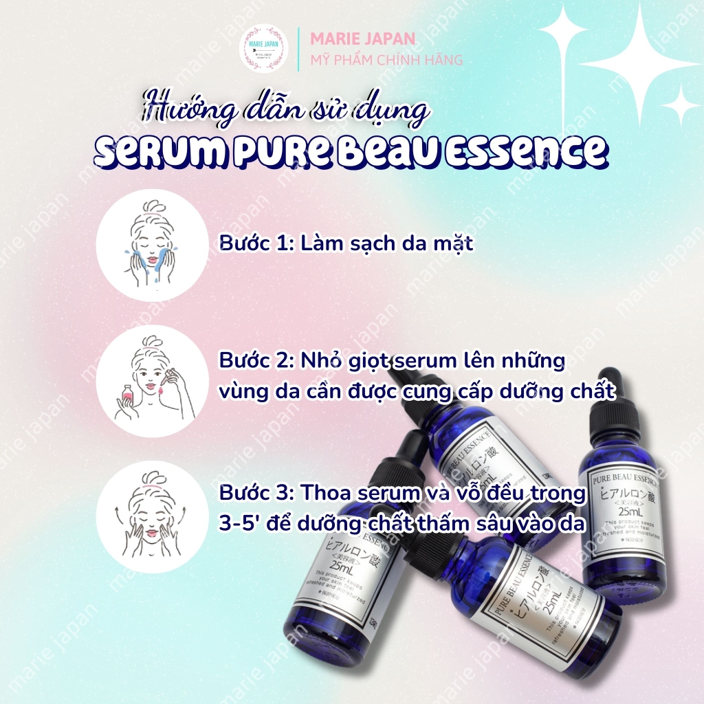 Serum Pure Beau Essence - TÍM PLACENTA Chai 25ml