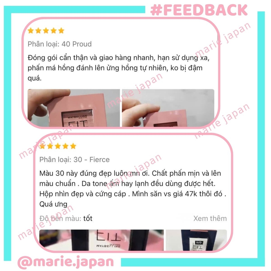 Phấn Má Hồng Maybelline Fit Me Mono Blush Chuẩn Màu Mịn Lì Tự Nhiên