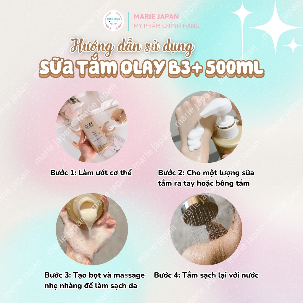 Sữa Tắm Olay Body Cellscience B3+ - VITAMIN C Chai 500ml