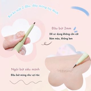 Bút Kẻ Mắt 2 Đầu GOGO TALES Garden Bear GT408 Chống Nước