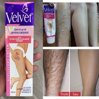 Kem Tẩy Lông Velvet Depilatory Cream Tuýp 100ml