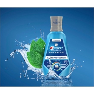 Nước Súc Miệng Crest Pro Trắng Răng  Thơm Miệng Advanced Complete Care Mỹ 1000ml